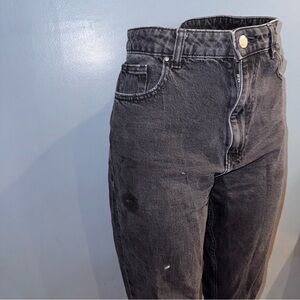 Zara Charcoal Relaxed Fit Jeans